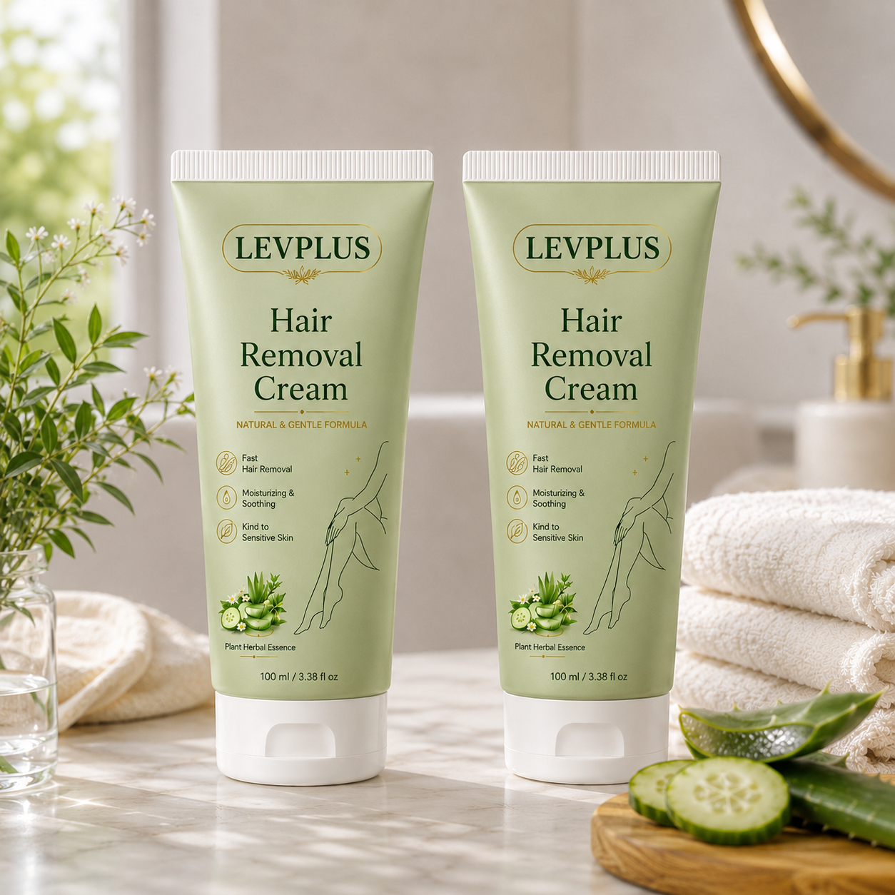 LEVPLUS Hair Removal Cream for All Women & Men